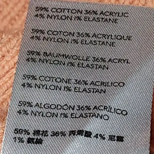 Free People Free‎ People Womens Peach Combo Oversized Colorblock Sweater Small