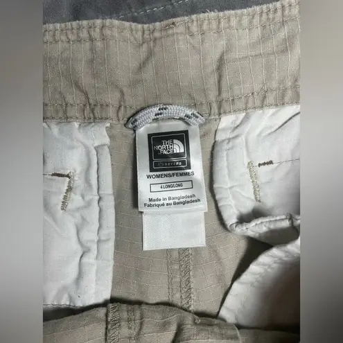 The North Face  A5 Series Cotton Cargo Climbing Hiking Shorts - Size 4 Long Stone