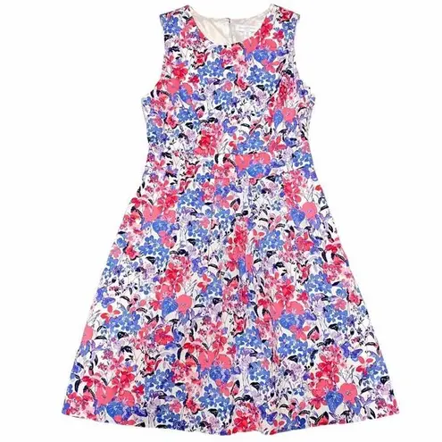 Charter Club Charter Blue Pink White Floral Club Casual dress