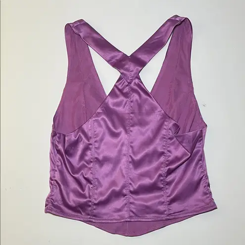 Intimately Free People Happy Hour Cami Purple Satin Size XS NWT