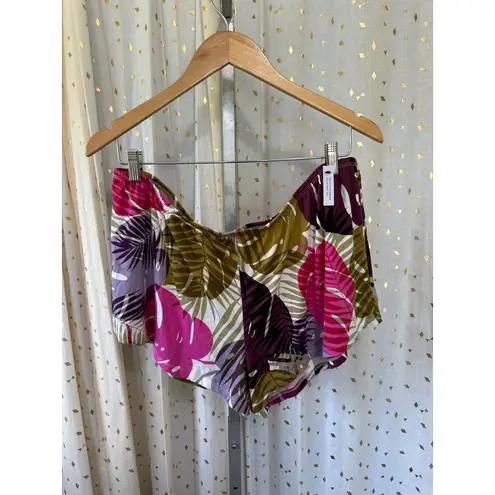 NWT Lilac & London Hawaiian Tropical Monstera Juliana Kimono Robe Shorts PJs XL
