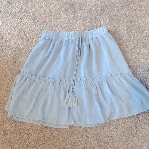 Pink Lily Light Blue Skirt