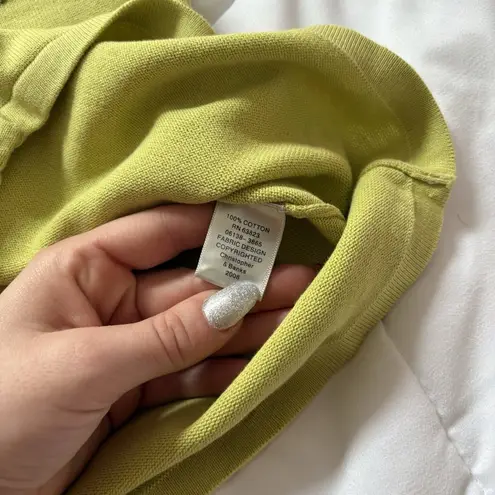 Vintage Y2K Retro Womens Medium 3/4 Sleeve Tropical Pineapple Floral Cardigan Green