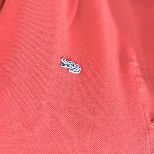 
Soft Pink Lacoste Polo Shirt - Small White Logo US XL