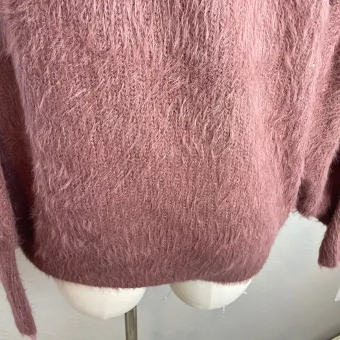 PINCH Fuzzy Knit Open Front Cardigan Sweater – Women's Small/Medium Pink