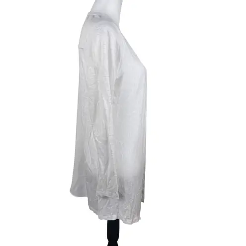 Rachel Ashwell NWT 100% Linen White Slub Open Front Cardigan Small - Image 7