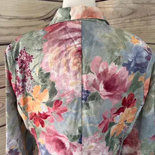 Vintage 80s / 90s Colorful Floral Boxy Fit Blazer Jacket Multi Size M
