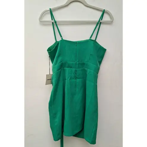 superdown  Revolve Fabiana Women's Mini Dress Green Front Ruched Size Small NWT