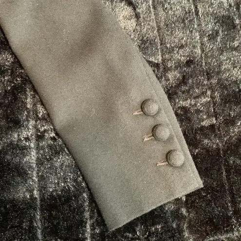 Black Moschery Vintage Wool Suit Blazer and Pencil Skirt Size 6