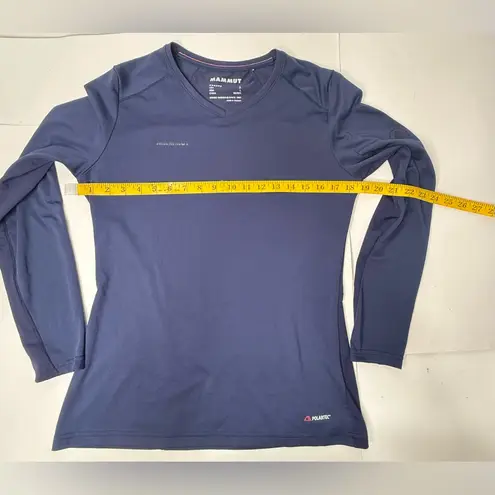Mammut Sertig Long Sleeve Shirt Women’s Size M Blue Hiking Running Polartec Size M