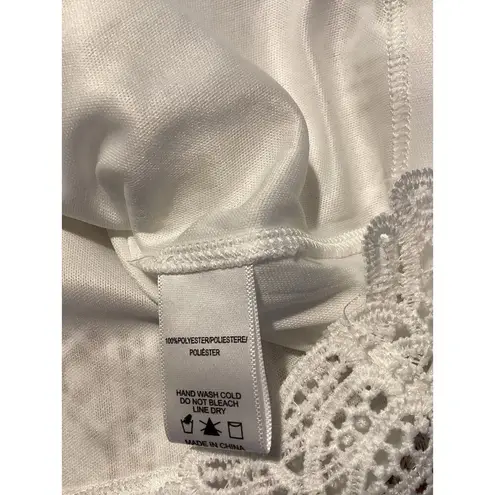 Sunday in Brooklyn Anthropologie Eyelet Top White Small Romantic Cottagecore