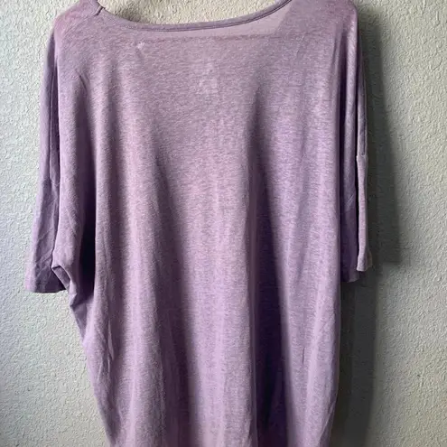 Sonoma  Shirt Women Large Purple Blouse work everyday casual Short Sleeve