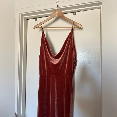 Jenny Bird Jenny Yoo Collection Sullivan Rose Velvet Maxi Dress 14 (see description)