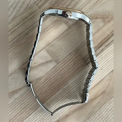 Bulova Ladies Watch Rose and Stainless Bracelet White Dial Day Date Dials