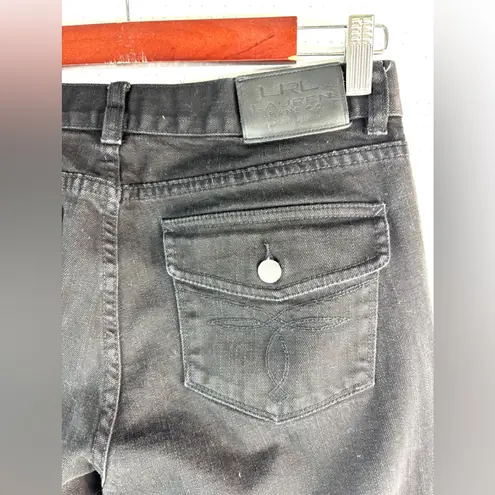 Ralph Lauren Lauren  4 Classic Boot Cut Snap Pocket Western Denim Jeans in Black