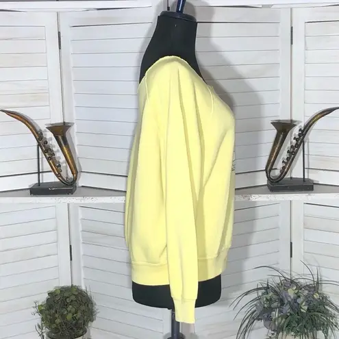 Vintage 90s Born to Be Wild Penguin Sweatshirt Yellow Medium