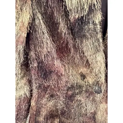 Vintage Y2K INSIGHT Fuzzy Textured Blazer Jacket Bold Shaggy Size 2 Avant Garde