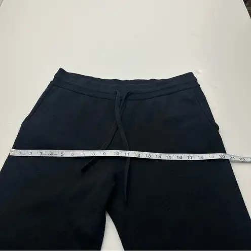 Monrow Soft Knit Cuffed Jogger Womens Size Large Black Pockets Stretch Pull