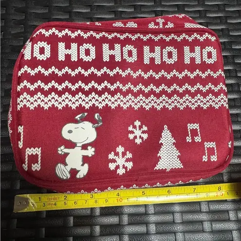 Red Peanuts Snoopy Holiday Christmas Themed Pouch/Mini bag clutch