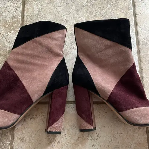 Gianvito Rossi Patchwork Suede High-Heel Boot