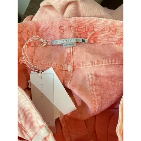 Stella McCartney Peach Galaxy Skinny Boyfriend Jeans Pink Womens Size 30