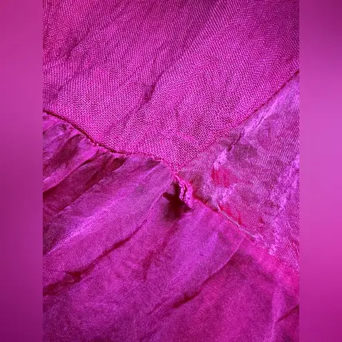 Womens Prima Short Sleeve Grapefruit Linen/Silk BLD W/Pockets midi Dress|Sz:L/XL Pink Size undefined