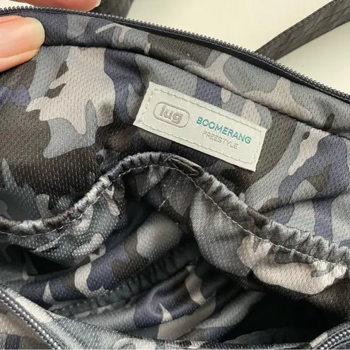Lug Purse Boomerang Bag Crossbody Sling Pockets Adjustable Camo Grey Black Blue Gray