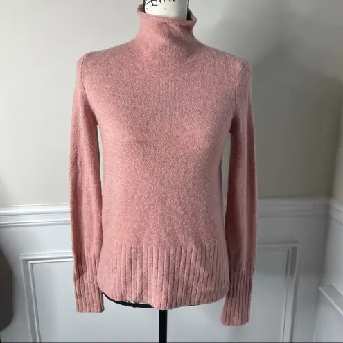 Madewell ‎ pink super soft turtleneck inland sweater