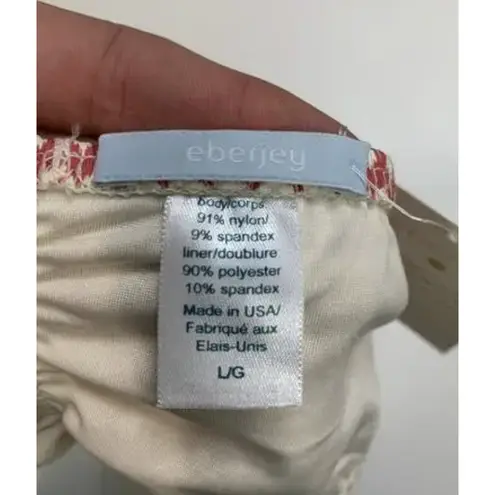 Eberjay Eberjey Bikini Bottom Womens Large Red White Cherokee Heart Allie Made in USA