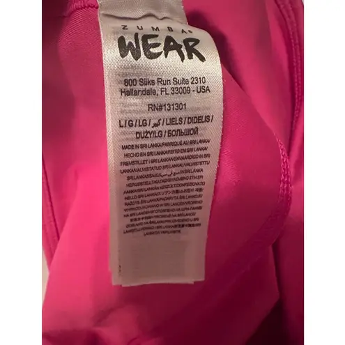 Zumba Wear Women's Pink Athletic Leggings Size L