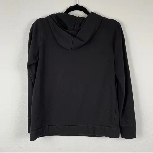 Bebe  Sport Hooded Pullover Sweatshirt Black Small‎