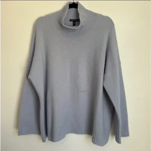 Eileen Fisher NWT  Turtle Neck Box Sweater in Dolphin Blue Medium