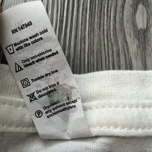 Pacific Beach San Diego Shirt Womens Medium White With Neon Cotton Tee