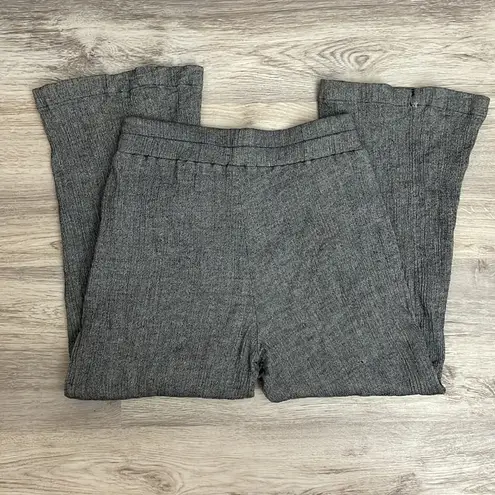 Comfy USA Heather Gray Elastic Waist Pull On Cropped Pants Size XS