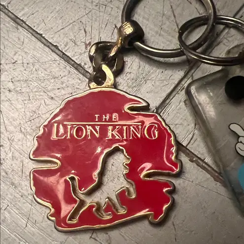 The Lion King and Tokyo Disneyland Keychains Red