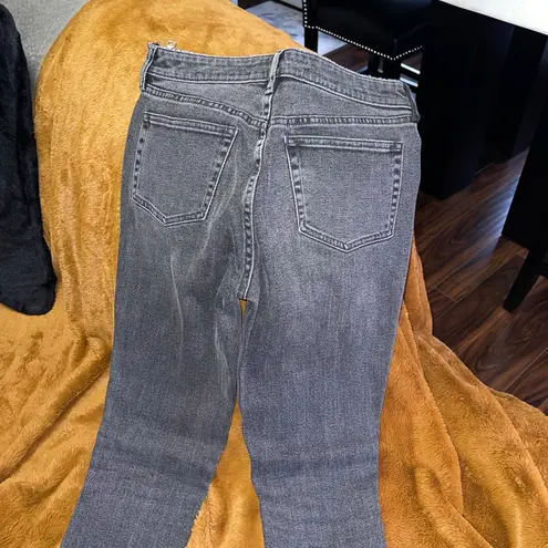 Alexander Wang Studded Panel Slim Jeans Grey Aged Size 27 NWT