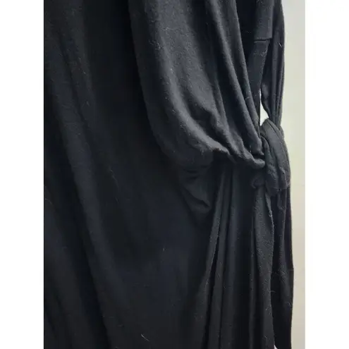 American City Wear Maxi Dress Tie Waist Casual Comfy Black 1X