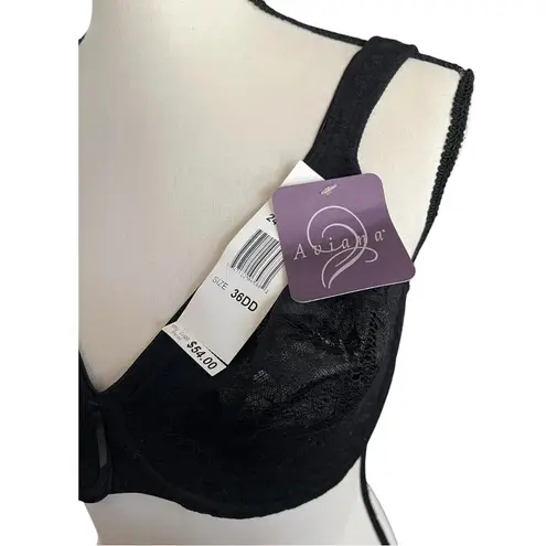 AVIANA #2459 All Over Black Lace Underwire Bra. Size 36DD