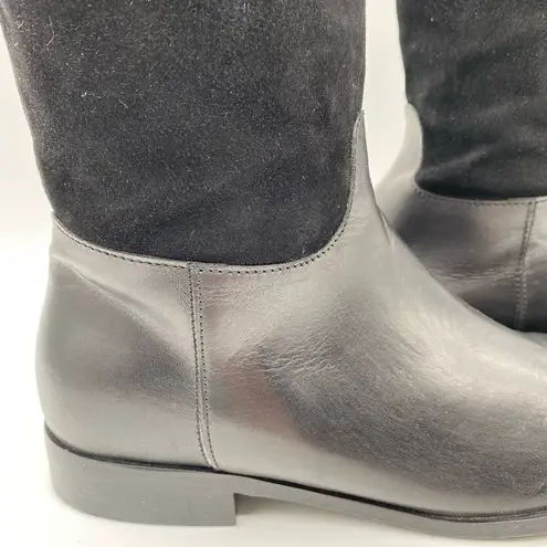 Aquatalia  Leather and suede knee high boots A7