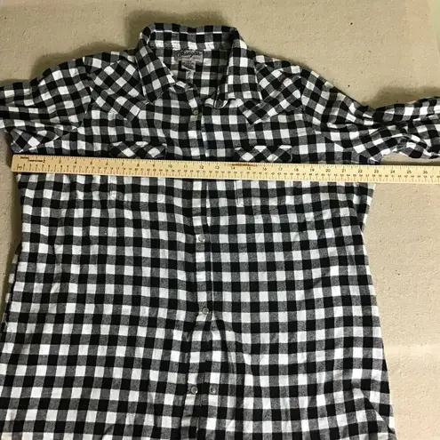Wrangler  Women Shirt Pearl Button flannel Plaid Western Shirt Sz XXL EUC
