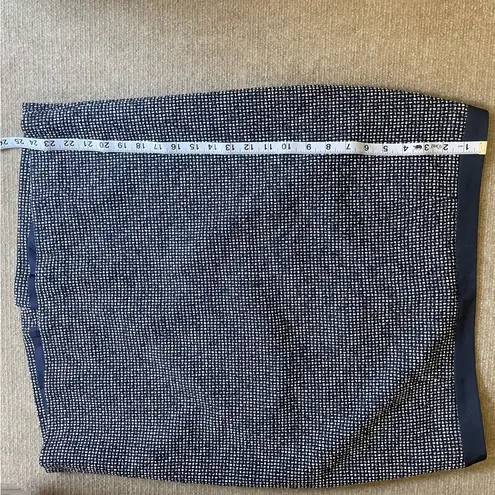 NWT Boden Navy White Tweed Pencil Skirt US 14R UK 18R Office Career Classic Black Size 14