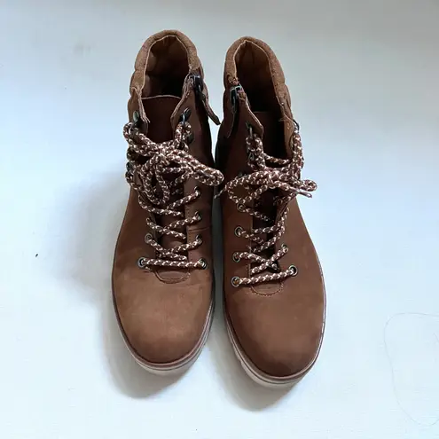 Caslon Brown Water Resistant Lace Up Boots