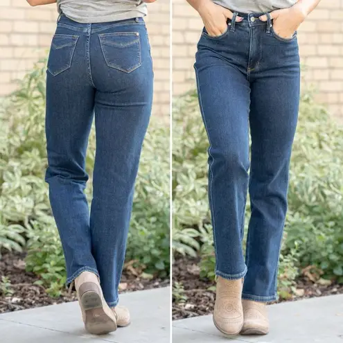 Judy Blue Straight Leg Jeans Size 30 | 10/11 Dark Wash Stretch Denim High Rise