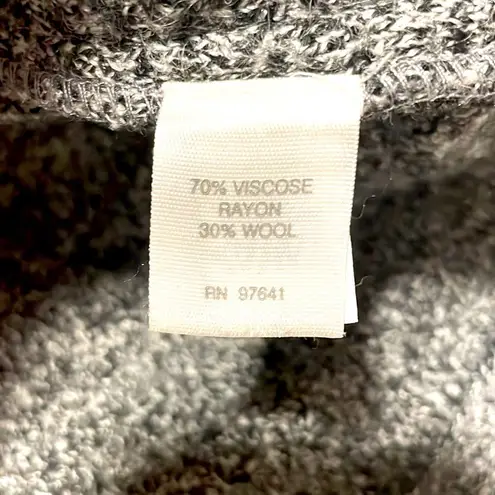 J.Jill - Pure Jill Wool Blend Long Line Snap Front Grey Cardigan - Size MP - Image 6