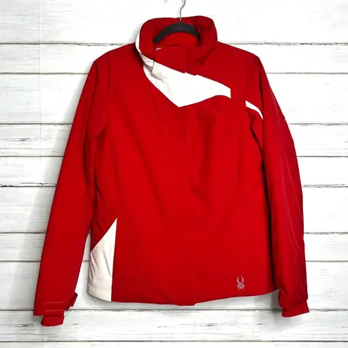 Spyder Amp Winter Ski Jacket Red White Women's Size 12