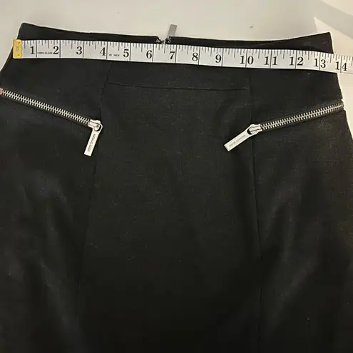 Michael Michael Kors dark gray Derby pencil skirt zipper pockets Size 4 Gray