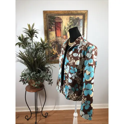 Tara Ryan Jacket Size 14 Lined Lined Womens Long sleeve Open Front Mob wife