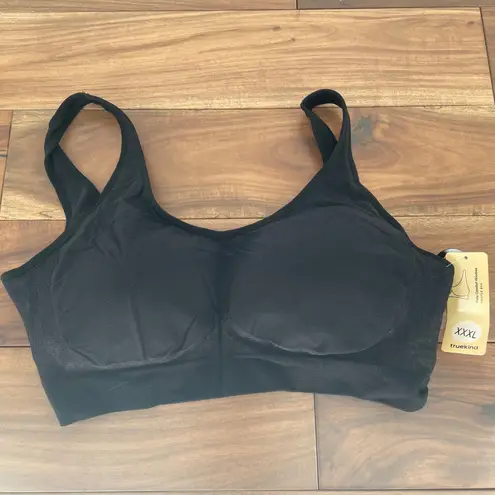 Truekind Daily Comfort Wirefree Shaper Bra Black XXXL Seamless Support Size undefined