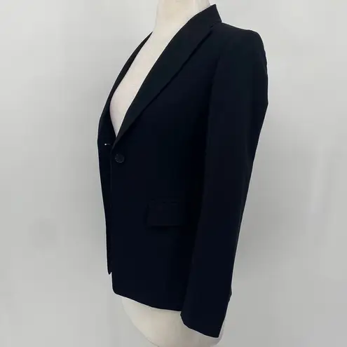 Aritzia  Babaton Wool Blazer Single Breasted Button Down Pockets Black Womens 00