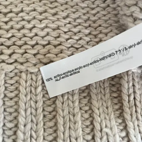 ZARA  Woman Silver Metallic Foil Hoodie Futuristic Y2K Streetwear Knit FW23 Small